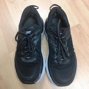 Hoka One One Bondi 7 Women's Size 7.5 Black Running Sneakers